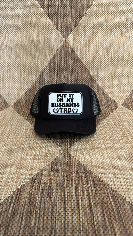 Put it on my husbands tab